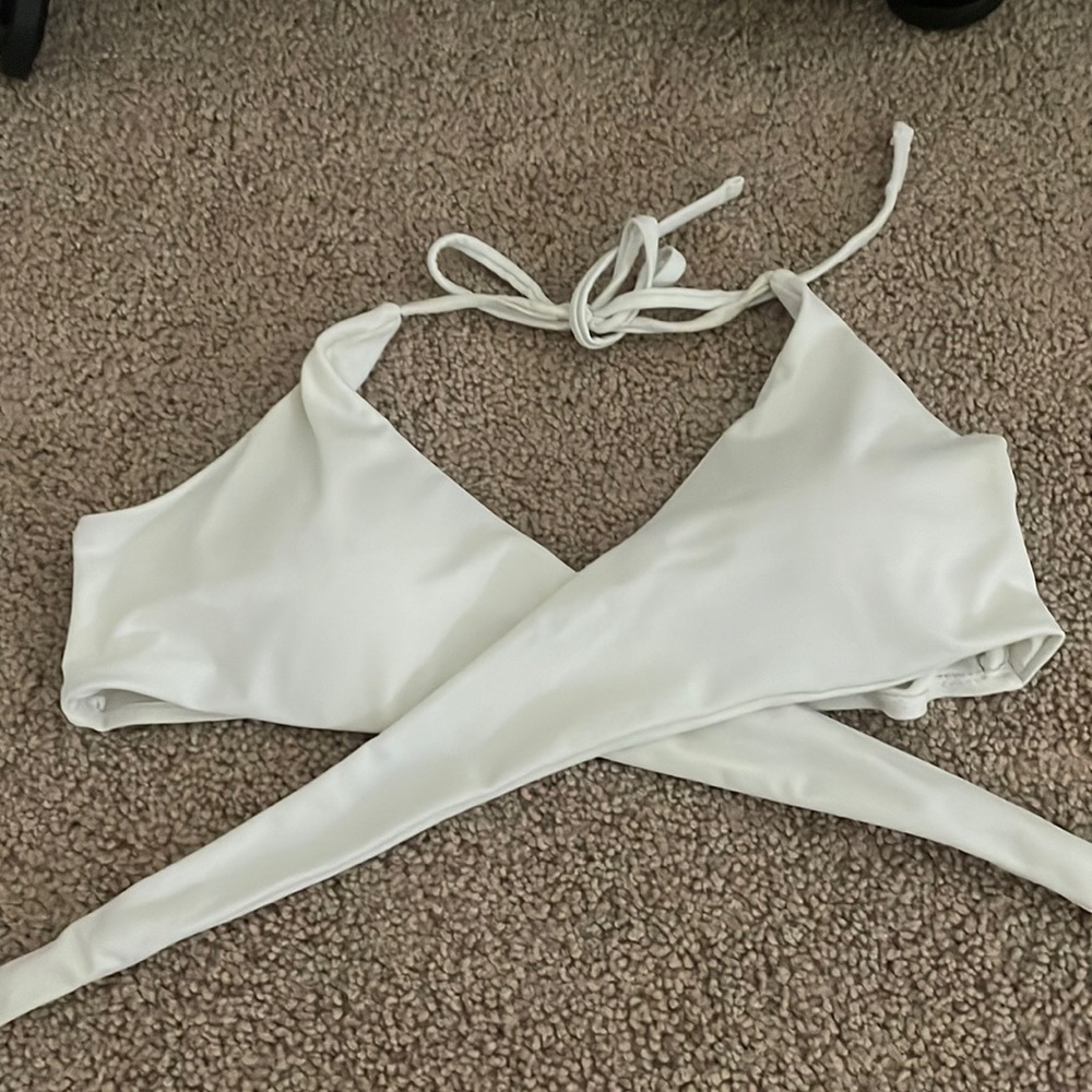 White cross amazon shien bikini top